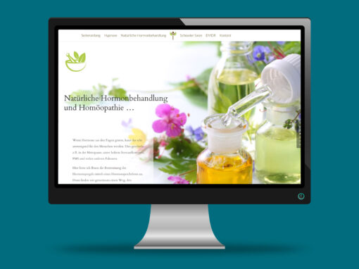 Website für homöopathische Praxis